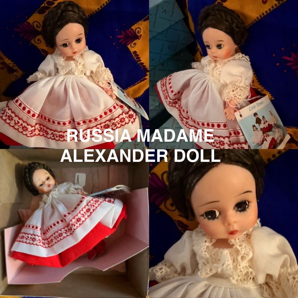 VINTAGE MADAME ALEXANDER RUSSIA DOLL W TAG AND BOX